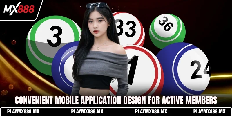 Convenient mobile application design for active members