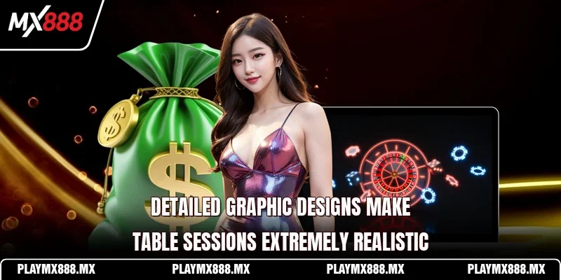 Detailed graphic designs make table sessions extremely realistic