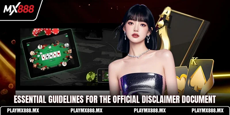 Essential guidelines for the official Disclaimer document