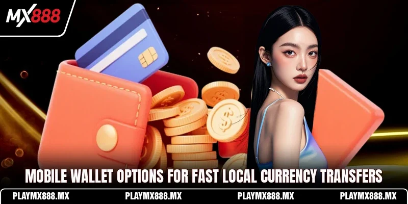 Mobile wallet options for fast local currency transfers