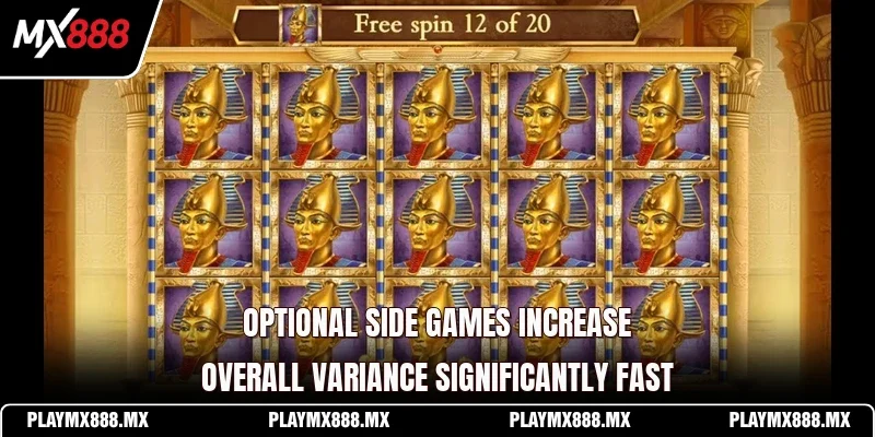 Optional side games increase overall variance significantly fast